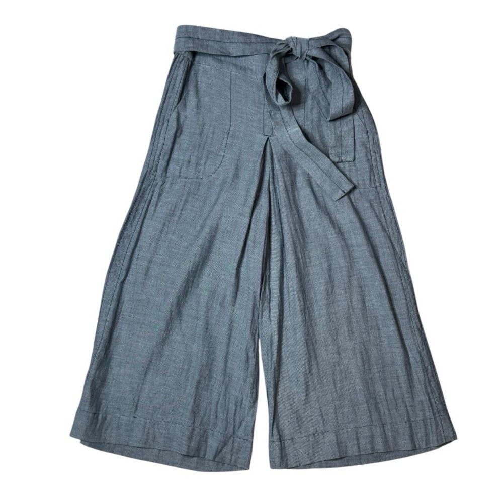 Brochu Walker 100% Linen Wide-Leg Capri Pants size M - Picture 2 of 11